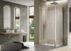 Ronal drzwi wahadłowe jednoczęściowe 75x200 cm, szkło Durlux 200, profile srebrny połysk TLSP0755022